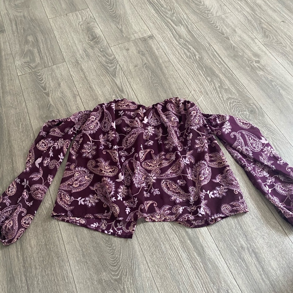 Off the shoulder blouse-open back